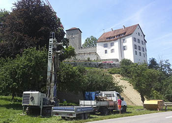 Sondierbohrung für Grundwasser-Vorkommen