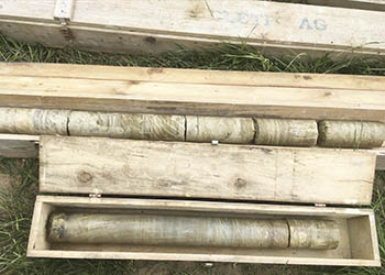 Verpacken der Bohrkerne